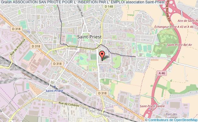 plan association Association San Priote Pour L' Insertion Par L' Emploi Saint-Priest