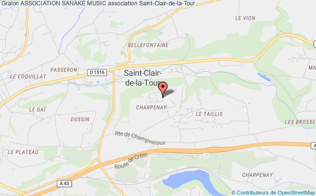 plan association Association SanakÉ Music Saint-Clair-de-la-Tour