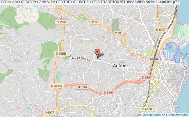 plan association Association Sankalpa Centre De Hatha Yoga Traditionnel Antibes
