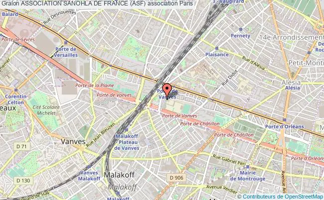 plan association Association Sanohla De France (asf) Paris
