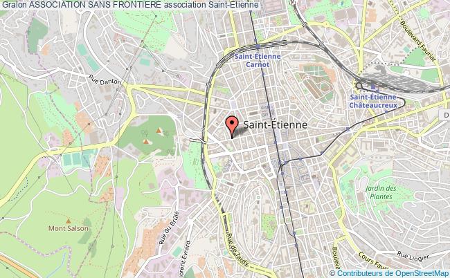 plan association Association Sans Frontiere Saint-Étienne