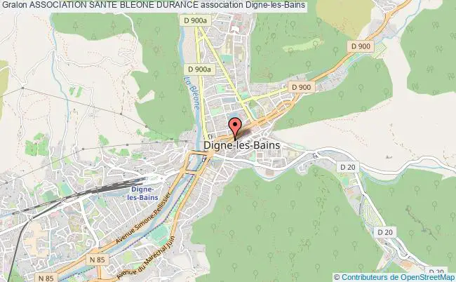 plan association Association Sante Bleone Durance Digne-les-Bains