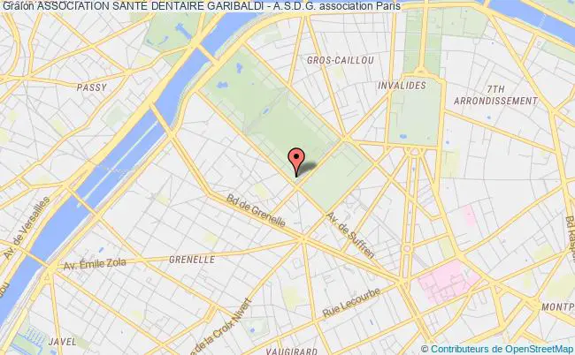 plan association Association SantÉ Dentaire Garibaldi - A.s.d.g. Paris