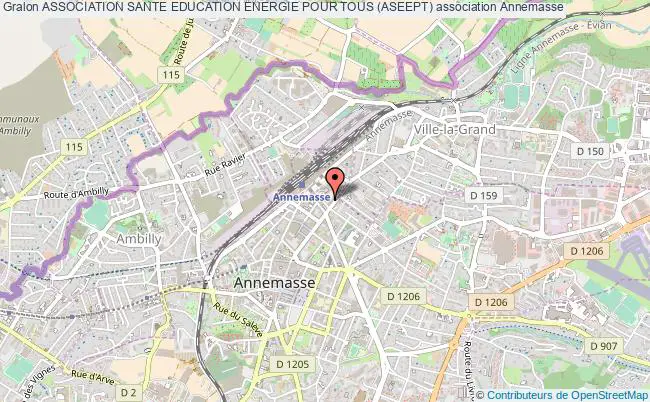 plan association Association Sante Education Energie Pour Tous (aseept) Annemasse