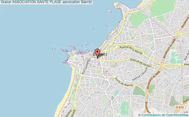 plan association Association Sante Plage Biarritz