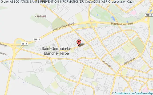 plan association Association Sante Prevention Information Du Calvados (aspic) Caen