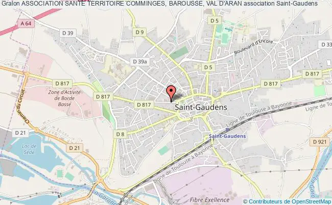 plan association Association Sante Territoire Comminges, Barousse, Val D'aran Saint-Gaudens