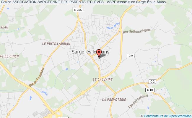 plan association Association Sargeenne Des Parents D'eleves - Aspe Sargé-lès-le-Mans