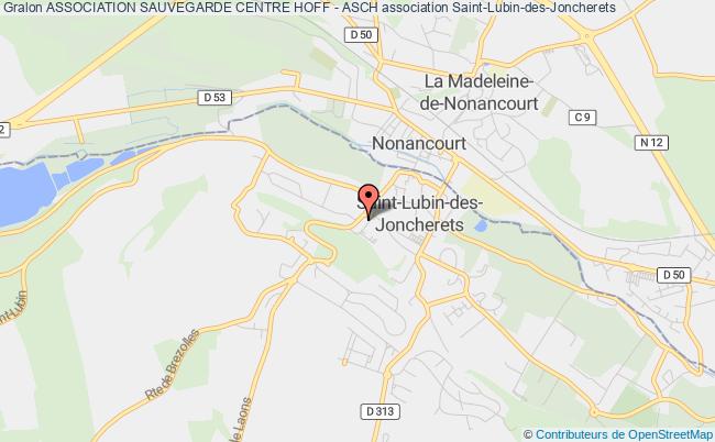 plan association Association Sauvegarde Centre Hoff - Asch Saint-Lubin-des-Joncherets