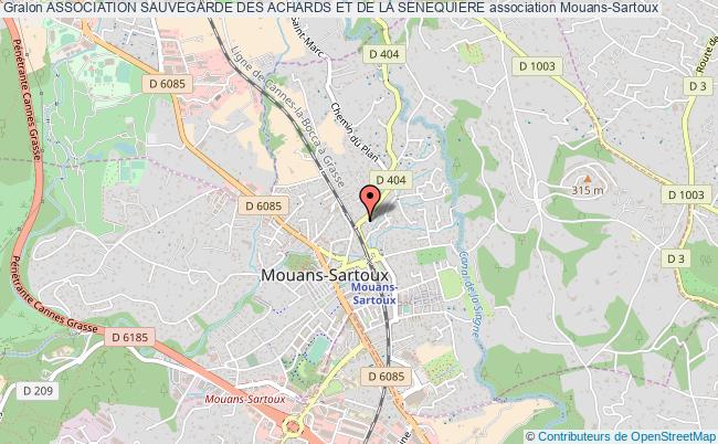 plan association Association Sauvegarde Des Achards Et De La Senequiere Mouans-Sartoux