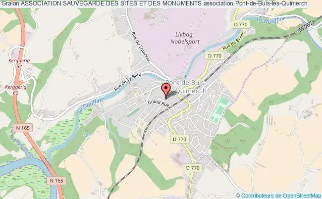 plan association Association Sauvegarde Des Sites Et Des Monuments Pont-de-Buis-lès-Quimerch