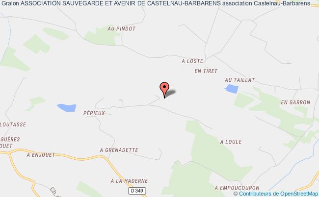 plan association Association Sauvegarde Et Avenir De Castelnau-barbarens Castelnau-Barbarens