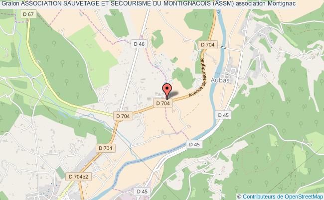 plan association Association Sauvetage Et Secourisme Du Montignacois (assm) Montignac