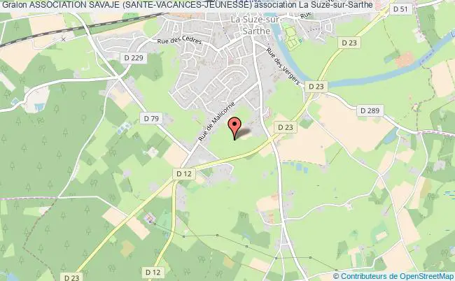 plan association Association Savaje (sante-vacances-jeunesse) La    Suze-sur-Sarthe