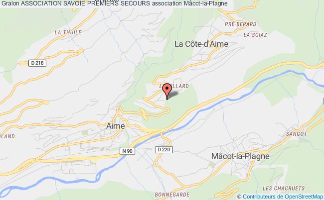 plan association Association Savoie Premiers Secours Plagne Tarentaise