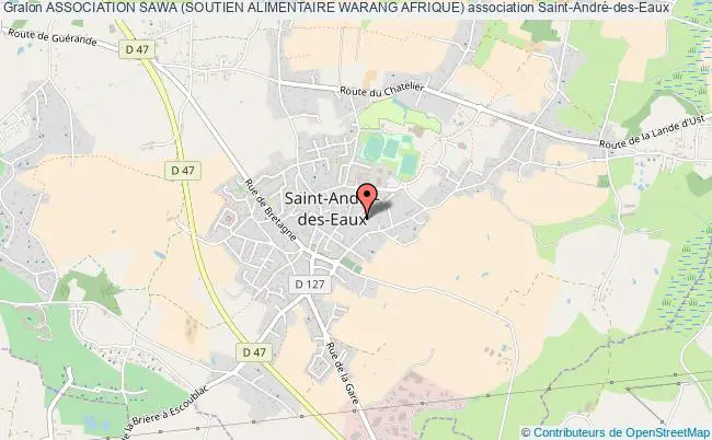 plan association Association Sawa (soutien Alimentaire Warang Afrique) Saint-André-des-Eaux