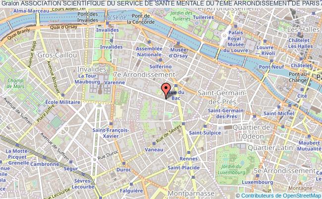 plan association Association Scientifique Du Service De Sante Mentale Du 7eme Arrondissement De Paris As 7 Paris