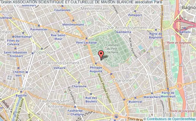 plan association Association Scientifique Et Culturelle De Maison Blanche Paris