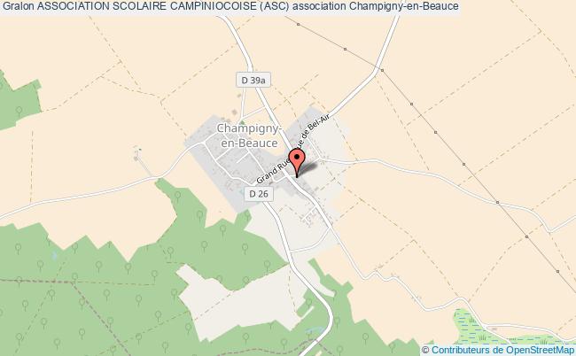 plan association Association Scolaire Campiniocoise (asc) Champigny-en-Beauce