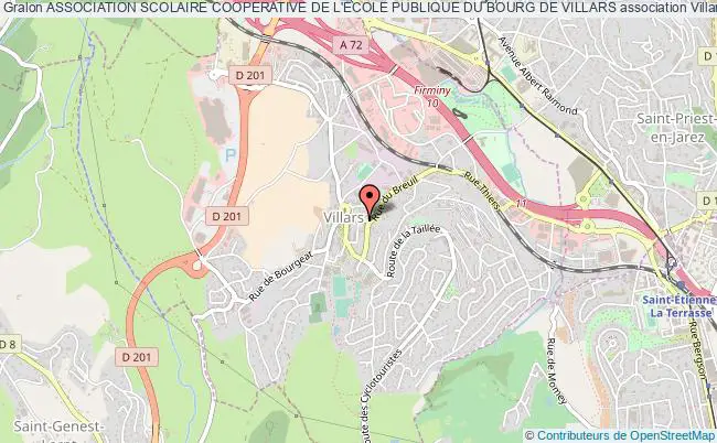 plan association Association Scolaire Cooperative De L'ecole Publique Du Bourg De Villars Villars