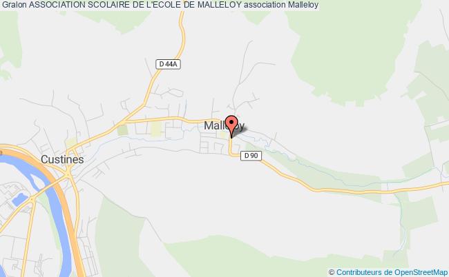 plan association Association Scolaire De L'ecole De Malleloy Malleloy