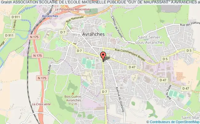 ASSOCIATION SCOLAIRE DE L'ECOLE MATERNELLE PUBLIQUE "GUY DE MAUPASSANT" A AVRANCHES