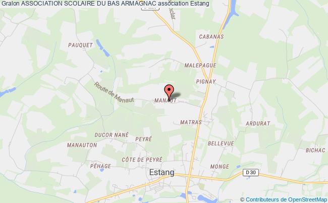 plan association Association Scolaire Du Bas Armagnac Estang