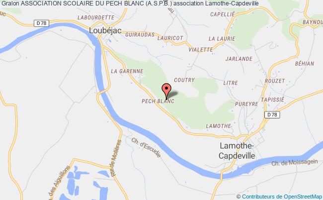 plan association Association Scolaire Du Pech Blanc (a.s.p.b.) Lamothe-Capdeville