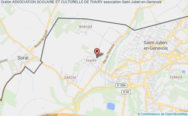 plan association Association Scolaire Et Culturelle De Thairy Saint-Julien-en-Genevois