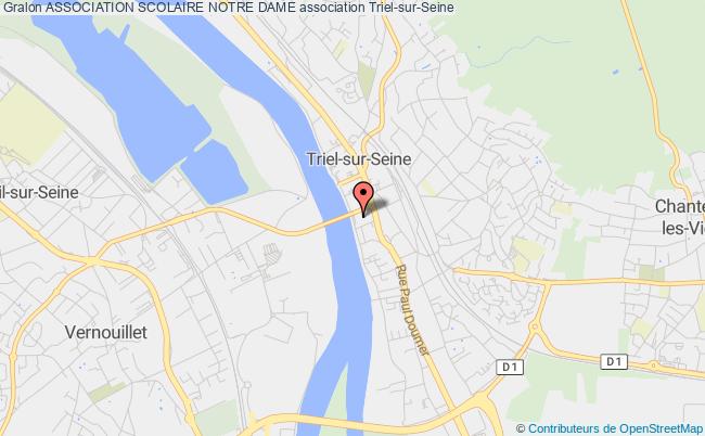 plan association Association Scolaire Notre Dame Triel-sur-Seine