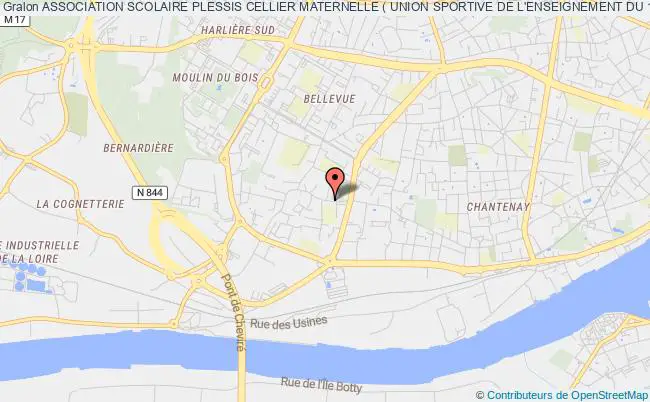 plan association Association Scolaire Plessis Cellier Maternelle ( Union Sportive De L'enseignement Du 1er Degre ) Nantes