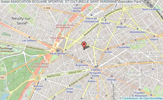 plan association Association Scolaire Sportive  Et Culturelle Saint Ferdinand Paris
