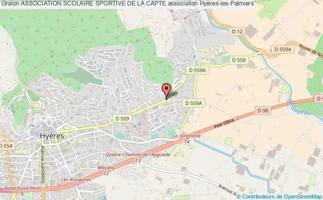 plan association Association Scolaire Sportive De La Capte Hyères