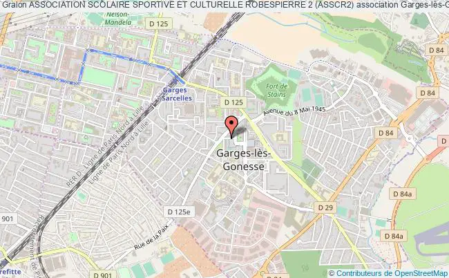 plan association Association Scolaire Sportive Et Culturelle Robespierre 2 (asscr2) Garges-lès-Gonesse