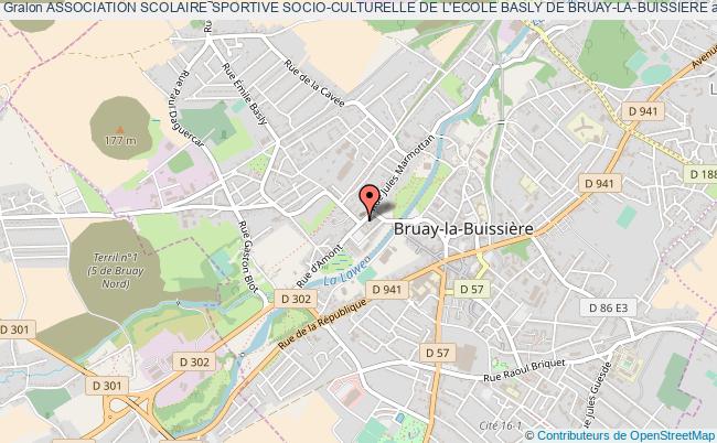 plan association Association Scolaire Sportive Socio-culturelle De L'ecole Basly De Bruay-la-buissiere Bruay-la-Buissière