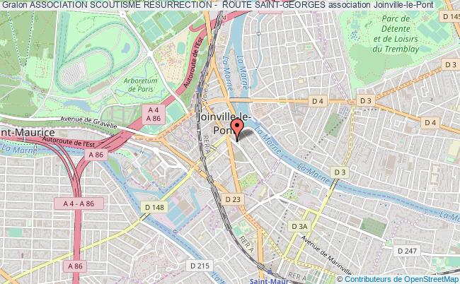 plan association Association Scoutisme Resurrection -  Route Saint-georges Joinville-le-Pont