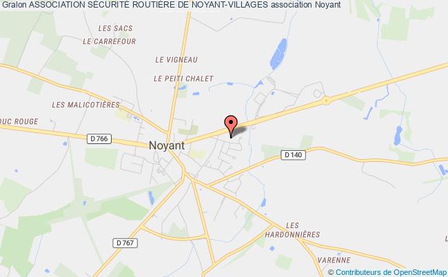 plan association Association SÉcuritÉ RoutiÈre De Noyant-villages Noyant-Villages