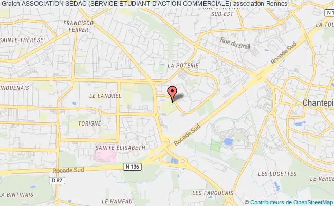 plan association Association Sedac (service Etudiant D'action Commerciale) Rennes