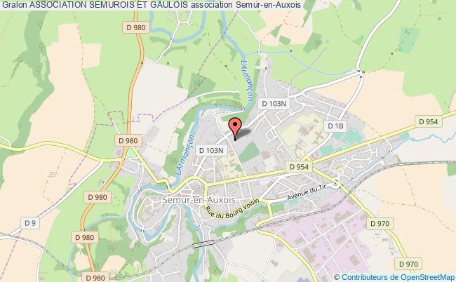 plan association Association Semurois Et Gaulois Semur-en-Auxois