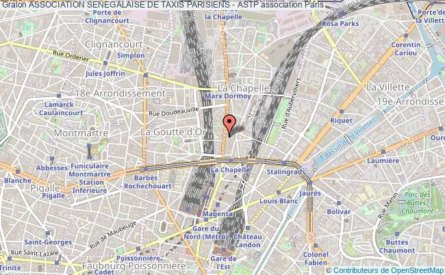 plan association Association Senegalaise De Taxis Parisiens - Astp Paris