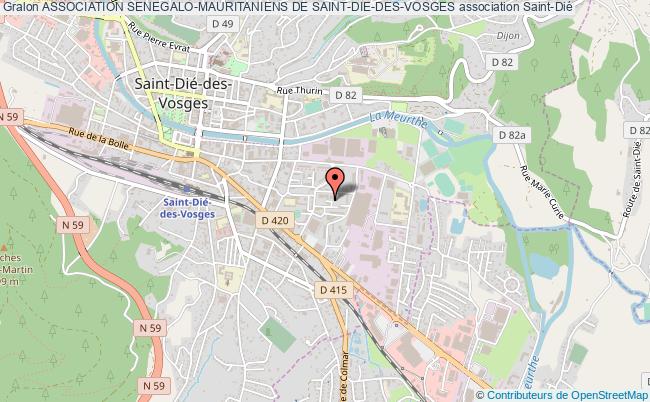 plan association Association Senegalo-mauritaniens De Saint-die-des-vosges Saint-Dié-des-Vosges