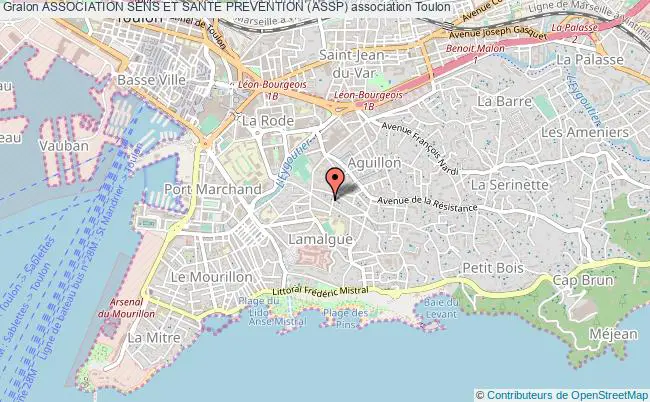 plan association Association Sens Et Sante Prevention (assp) Toulon