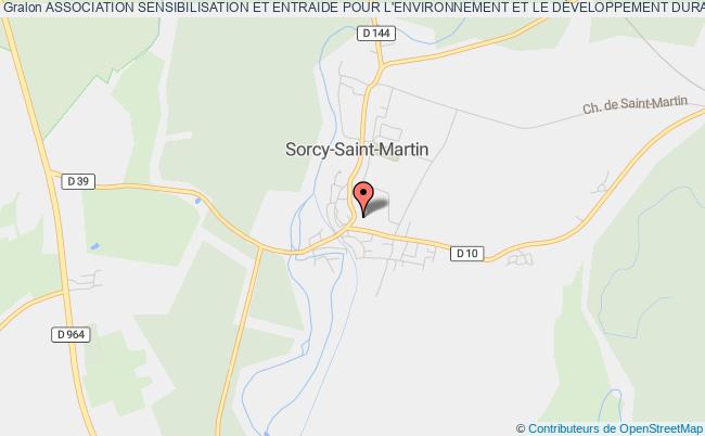 plan association Association Sensibilisation Et Entraide Pour L'environnement Et Le DÉveloppement Durable Sorcy-Saint-Martin