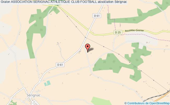 plan association Association Serignac Athletique Club Football Sérignac