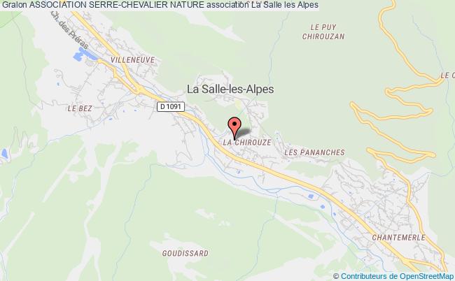 plan association Association Serre-chevalier Nature La Salle-les-Alpes