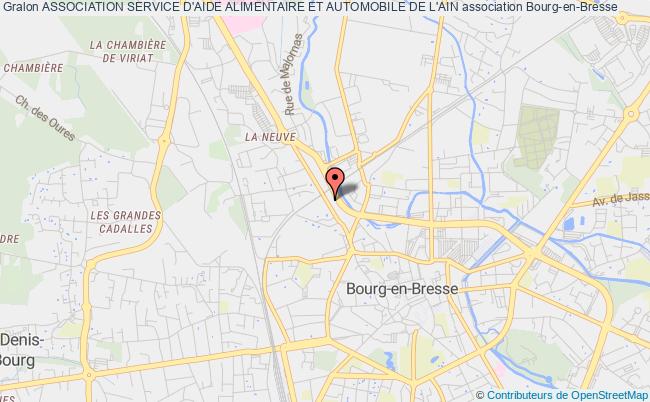plan association Association Service D'aide Alimentaire Et Automobile De L'ain Bourg-en-Bresse