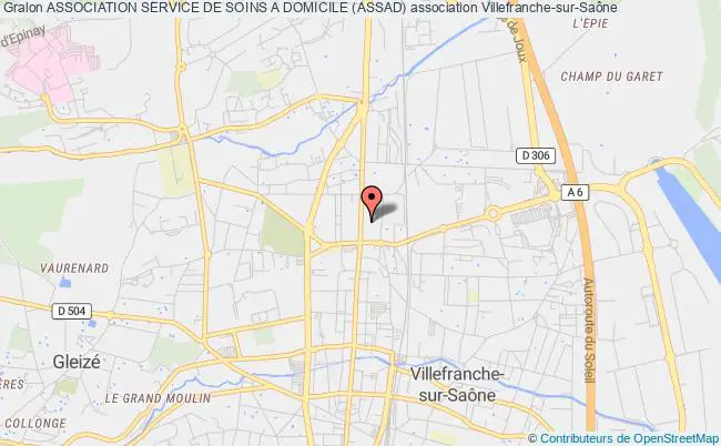 plan association Association Service De Soins A Domicile (assad) Villefranche-sur-Saône