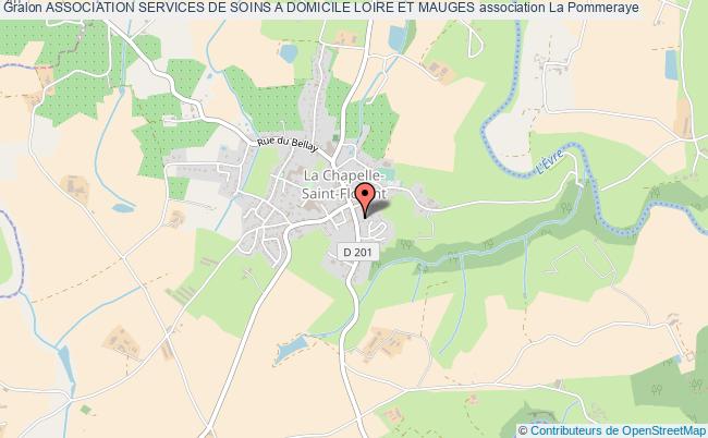 plan association Association Services De Soins A Domicile Loire Et Mauges La    Chapelle-Saint-Florent