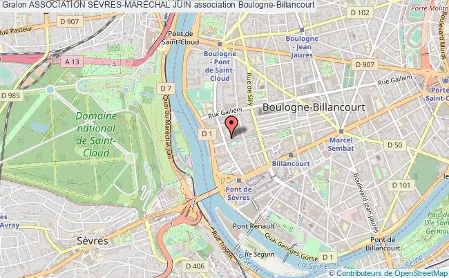 plan association Association SÈvres-marÉchal Juin Boulogne-Billancourt