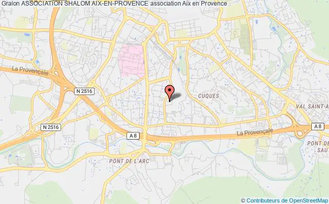 plan association Association Shalom Aix-en-provence Aix-en-Provence